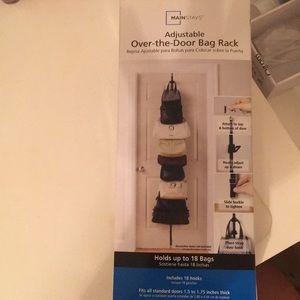 Adjustable over the Door bag Rack